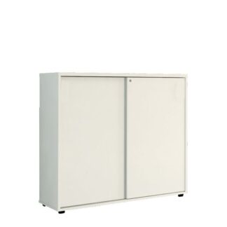 Aktenschrank L80·B44·H77 cm, Schiebetüren, weiß