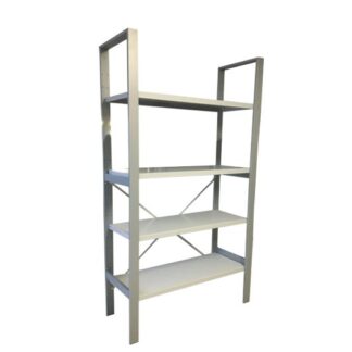 Schwerlastregal L106·B40·H180 cm, 4 Ebenen, silber