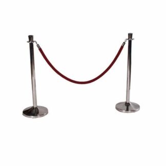 Abgrenzungspfosten TRENNKORDEL H95 cm, chrom