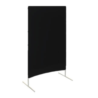 Trennwand L120·B190 cm, schwarz