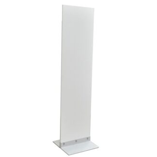 Infotafel L52·B50·H200 cm, Eckfuß, weiß