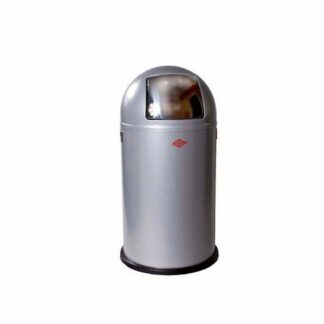 Mülleimer PUSH BOY 50 l, silber