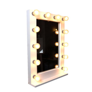 Schminkspiegel L10·B62·H80 cm, LED, weiß