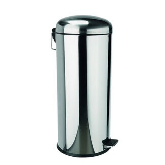 Mülleimer TRETEIMER 30 l, silber