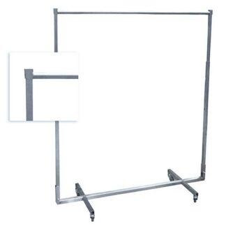 Garderobenständer, für 40 Bügel, rollbar