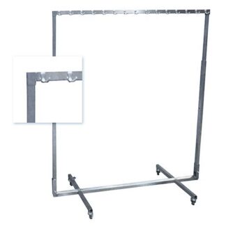 Garderobenständer, mit 40 Haken, rollbar