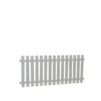 Dekozaun L193·B86 cm, weiß