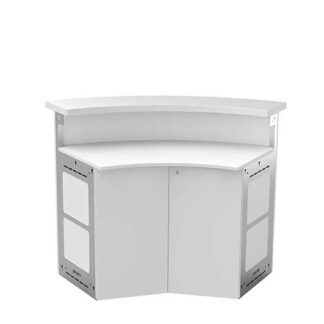 Counter 60° SPIRIT L152·B70 cm, Tür, LED, weiß