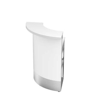 Counter 90°SPIRIT L99·B70·H107 cm, LED, weiß