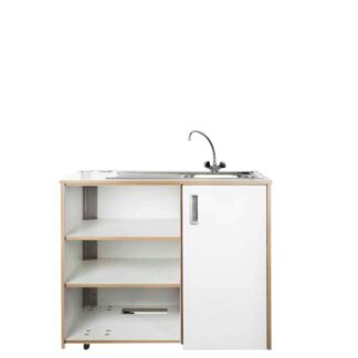 Expokitchen 1/1 BASIS SPÜLE L111·B67·H100 cm, weiß