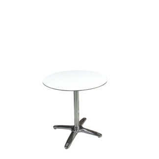 Sitztisch MODENA HPL Ø70·H74 cm, weiß