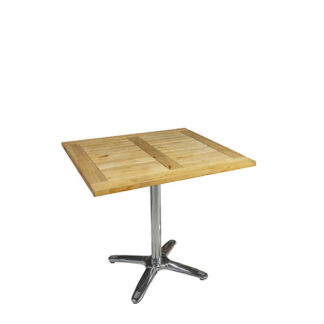Sitztisch MODENA L80·B80·H74 cm, Platte Teak