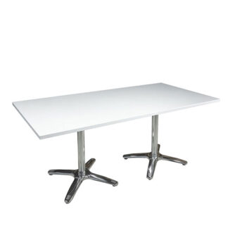Sitztisch MODENA L160·B80·H74 cm, Platte weiß