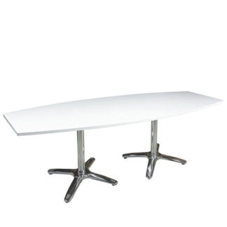 Sitztisch MODENA L200·B80/50·H74 cm, Platte weiß
