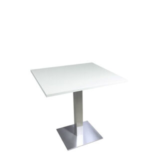 Sitztisch SQUARE L80·B80·H74 cm, Platte weiß