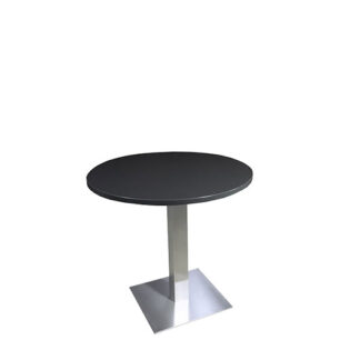 Sitztisch SQUARE Ø80·H74 cm, Platte anthrazit