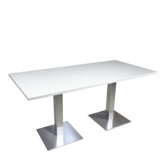 Sitztisch SQUARE L160·B80·H74 cm, Platte weiß