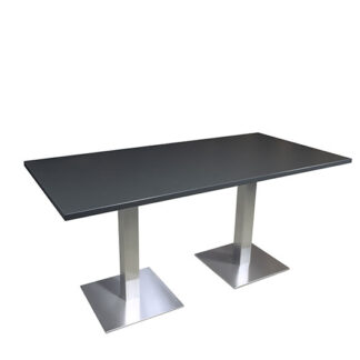 Sitztisch SQUARE L160·B80·H74 cm, Platte anthrazit