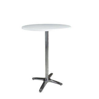 Stehtisch MODENA Platte Ø 80 cm, Platte weiß