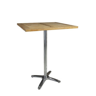 Stehtisch MODENA L80·B80 cm, Platte Teak