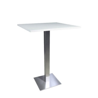 Stehtisch SQUARE L80·B80·H112 cm, Platte weiß