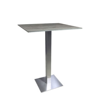 Stehtisch SQUARE L80·B80 cm, HPL Platte grey