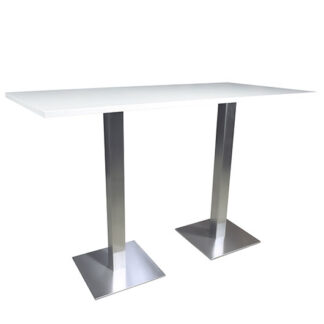 Stehtisch SQUARE L160·B80·H112 cm, Platte weiß